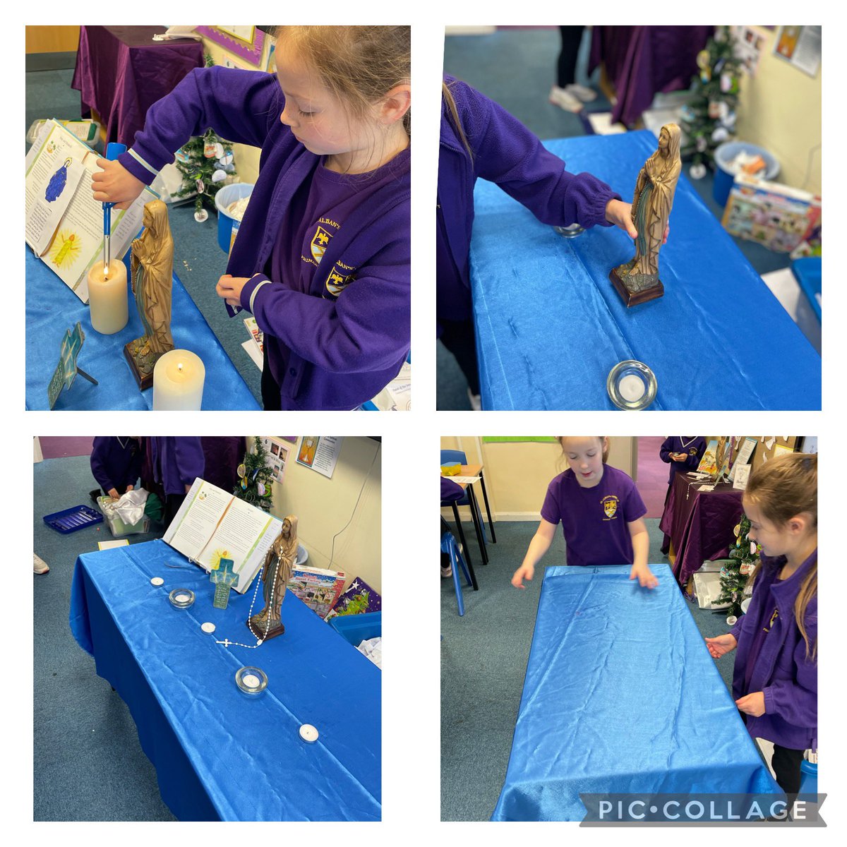 StAlbans_Sch's tweet image. Year 4 celebrated the Feast of The Immaculate Conception today. The children learnt that Mary was born without original sin as she is the Mother of Jesus Christ. 💙 #catholiclife #MissD