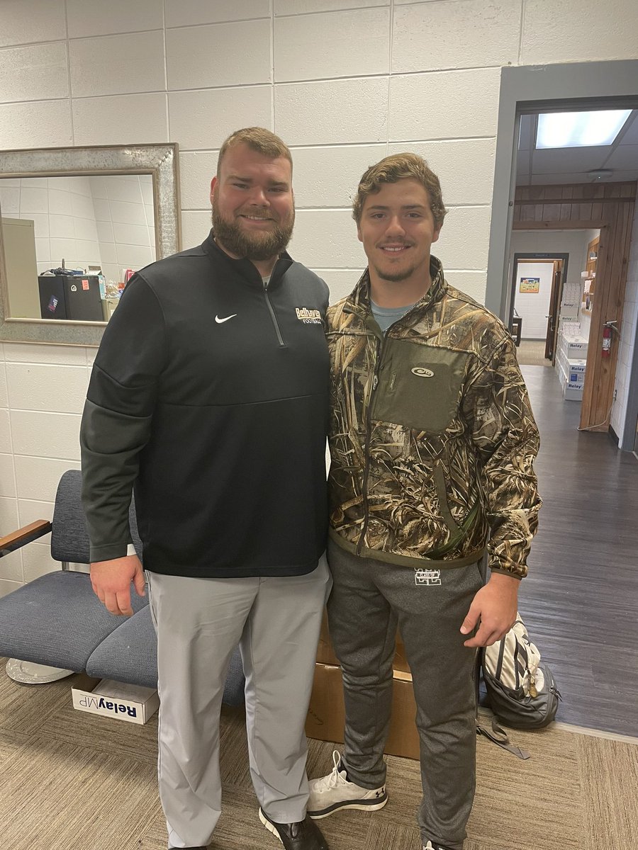 Happy that @CoachLuckeyBU came to visit today!! <a href="/BelhavenFB/">Belhaven Football</a>
