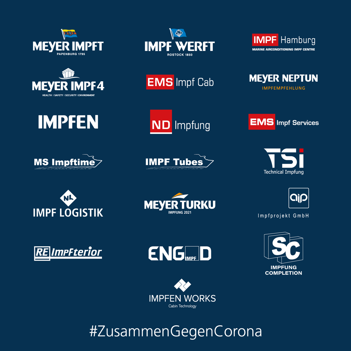 MEYER WERFT (@meyerwerft) on Twitter photo #ZusammenGegenCorona #meyergroup #meyerimpft #ZusammenGegenCorona #meyergroup #meyerimpft
