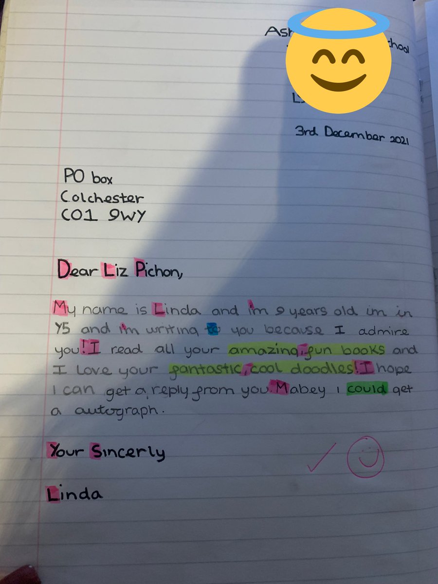 MissBowers4's tweet photo. @LizPichon Please see attached some letters from some children in my class. They absolutely adore you and your books. They would love it if you could respond to their letters.
Thank you 🙏 📝✏️ https://t.co/R182cSnsY5