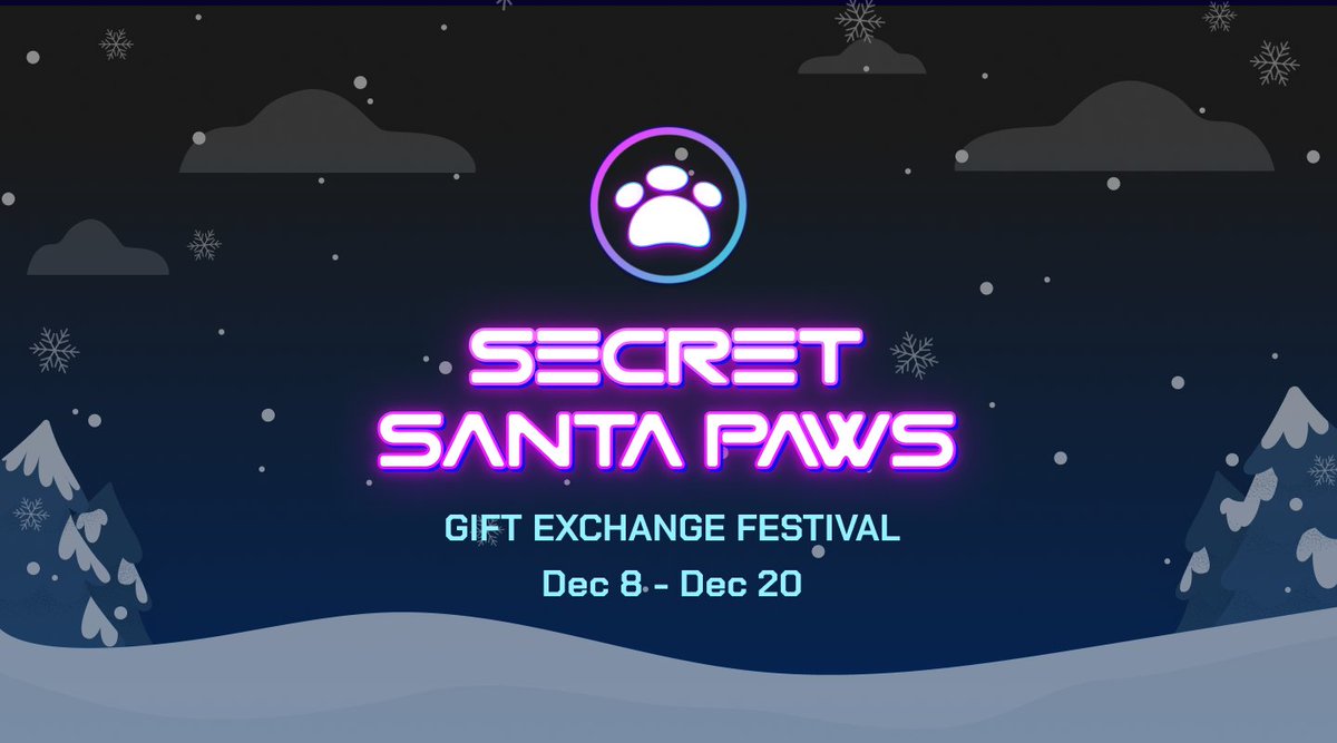 pod_town's tweet photo. 1/
It's the Greeting Season πΒ Let's spread the joy w #SecretSantaPaws π»Β
GIFT-EXCHANGE EVENT brought by @pod_town, @dannylux & @DegenPuss π₯
πΒ Send and receive secret gifts from different Podians in the Town
πΒ Chance to get Neko from Pod Town
How to join π https://t.co/pWG8Gdbhap
