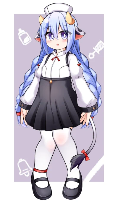 レトロナースを描いていたはずがよく分らない格好に。 