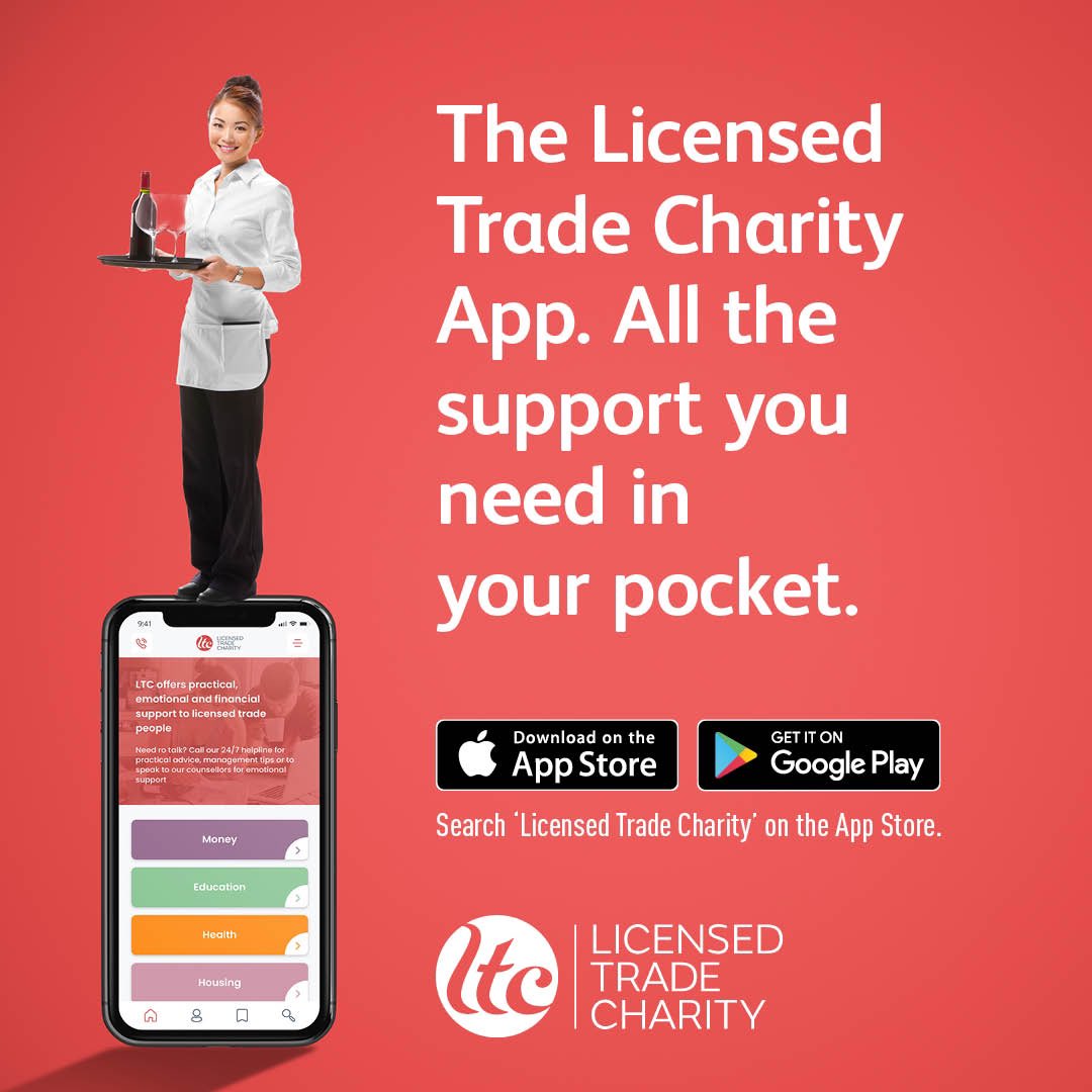 The new <a href="/LTCharity/">Licensed Trade Charity</a> app is live and free for licensed trade people to download. Search ‘Licensed Trade Charity’ in the App Store or on Google Play. The app gives licensed trade people one touch access to free, confidential 24/7 helpline and support services from their phone.