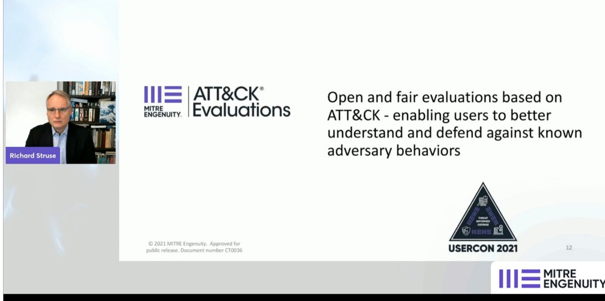 jc_vazquez's tweet photo. 🔰 Richard Struse during #TIDUSERCON keynote presented a deep dive into what is threat-informed defense, and how the cyber divisions at #MITREEngenuity have readily available resources to accelerate adoption. #cybersecurity #activedefense #deception #BlueTeam https://t.co/cXttaoKE36