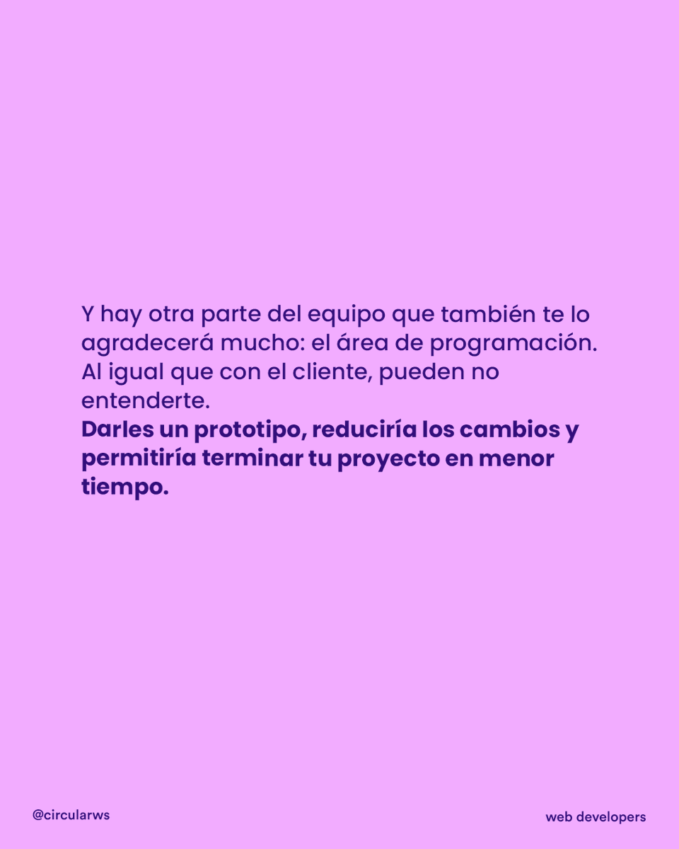 encircular's tweet photo. Y tal vez la comunicación entre los diseñadorxs y los programadorxs sea la más importante de todo el proceso de creación de un software (7/8) https://t.co/uQwK8HakzX