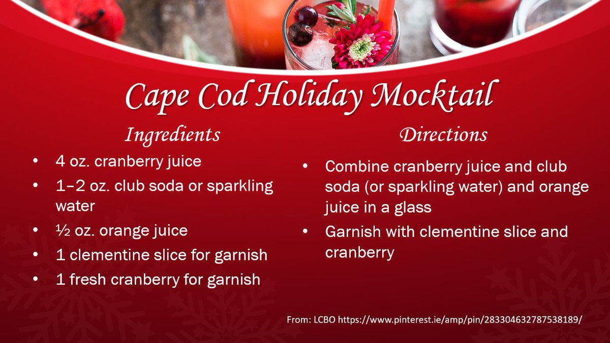 fasdhamiltonca's tweet photo. More delicious holiday #mocktails to share. Enjoy!
#FASD #FASDprevention #FASDeducation #holidaymocktails #hamont #StompOutStigma https://t.co/oiFRSczdsE