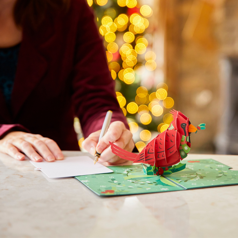 lovepop's tweet photo. With dozens of holiday designs, you’re sure to find something to delight everyone on your list! 🎄❤️ #LovepopCards #HappyHolidaysCardinal #Christmas2021 #MakeYourList