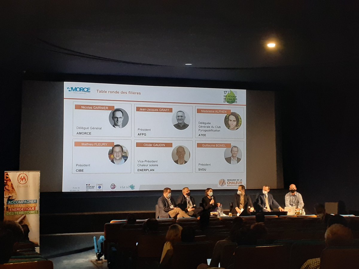 AssociationATEE's tweet photo. 📣 #SCR2021, c'est au tour du @club_pyro de participer à la table ronde des filières pour parler des procédés de pyrogazeification pour la production de chaleur décarbonée🔥
@AMORCE @ser_enr @ViaSeva @BoisEnergieCibe #SVDU @ENERPLAN @_FEDENE_ #AFPG #decarbonation https://t.co/rTHBvfXuYT