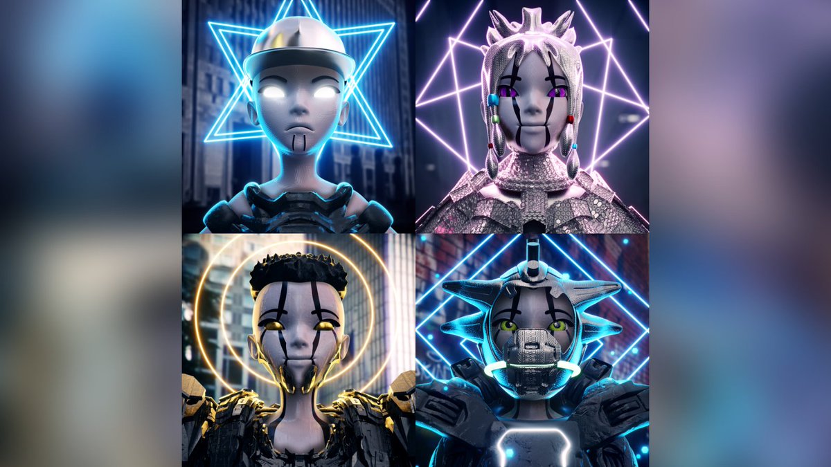 metalegendsnft's tweet photo. 🧊 FRESH #SNEAKPEEK just for your Eyes !
Let's set those DOPE CYBERS on F I R E 🔥
Like and Retweet to share these Legends with the Community ✨ https://t.co/S6qnL68Isc