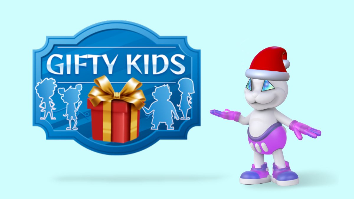 We are SO HOPPY to be a part of the <a href="/GiftyKidsNFT/">Gifty Kids NFT - MINTING NOW FOR CHARITY</a> project! You can mint an NFT for your friend (maybe it will be their first!) by going to giftykids.art/mint. 

🎁100% of net proceeds go to Children's Miracle Network hospitals. 

#NFT #charity