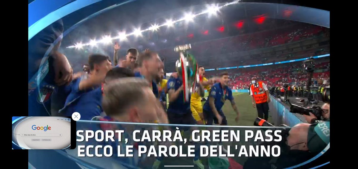 Un anno di ricerche su <a href="/googleitalia/">googleitalia</a> ci restituisce uno  spaccato dei momenti più intensi del 2021, oggi sul <a href="/Tg1Rai/">Tg1</a>  #GoogleYearInSearch2021
#unannodiricerche #yearinsearch #societá #Trending
about.google/intl/ALL_it/st…