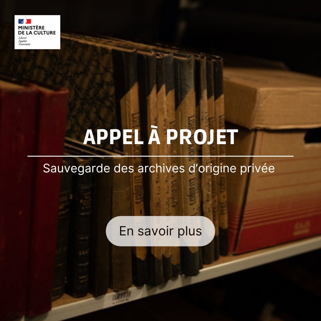 Ministère Culture soutient sauvegarde des archives, essentiellement d’origine privée et présentant un caractère national av un appel à projet. Axes dispositif soutien : Numérisation, Restauration, Valorisation 
➡ tinyurl.com/yd9zk5ds 
#patrimoine #entreprises #histoire