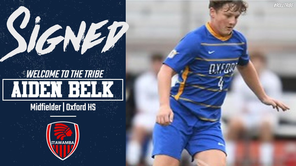 #ICCMSoccer - Welcome to the Tribe, Aiden Belk! #RollTribe