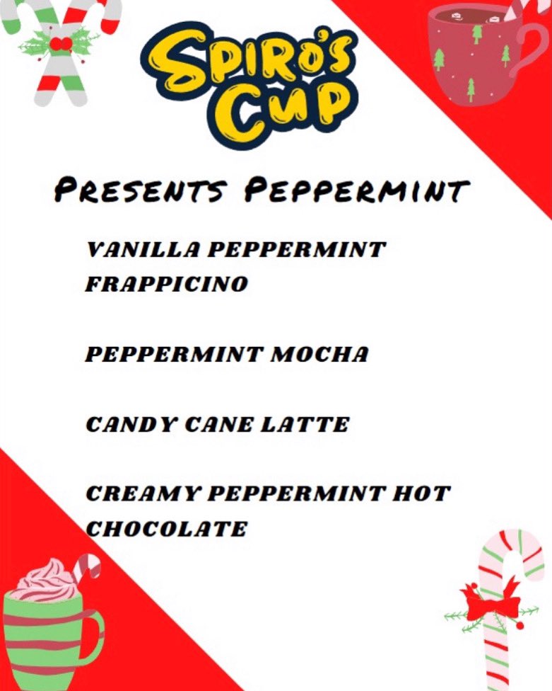 We are excited to present our new holiday drinks series! Give yourself that break you deserve and come try our fresh holiday drinks