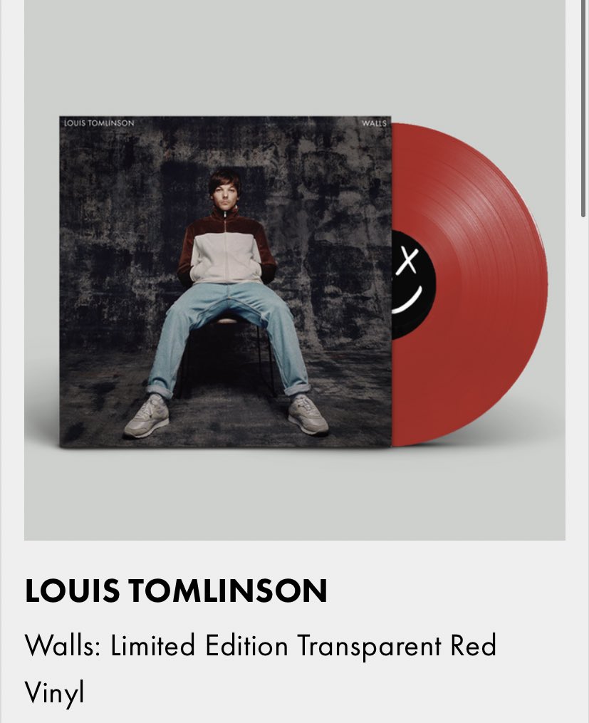 louis tomlinson walls red vinyl