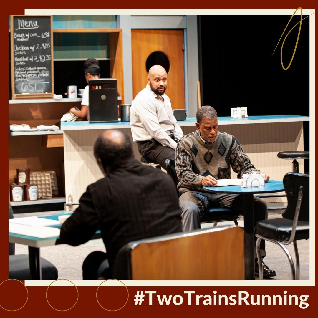 KCMeltingPot's tweet photo. What an amazing opening weekend! And we're back at it tonight. Get tickets to #TwoTrainsRunning now: https://t.co/MzyFJl8WJQ
⠀
[post design: @charmedgeek_  ]⠀

#KCMPT #BlackTheatreMatters #BlackTheatre #KansasCity #KCMO #KCK #KCEvents  #theatre https://t.co/ha8a980quE