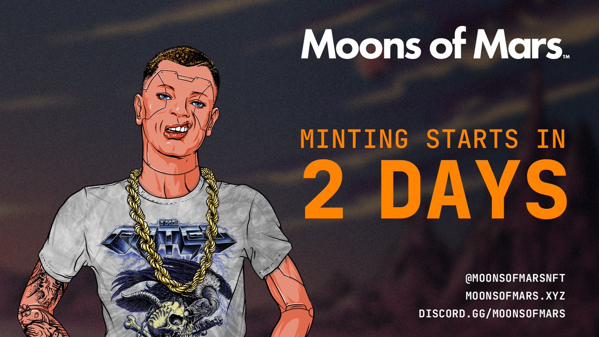 moonsofmarsxyz's tweet photo. Friday's almost here! 2,400 tickets to rock with @thefatedlive go on sale! Each ticket  will instantly reveal a unique #renegade character.

Their purpose? To build a new world on Hellebore. Learn more at https://t.co/zLBZRirRwm &amp; swing into our Discord - https://t.co/RQvIhTchJB https://t.co/APdKz9NHga