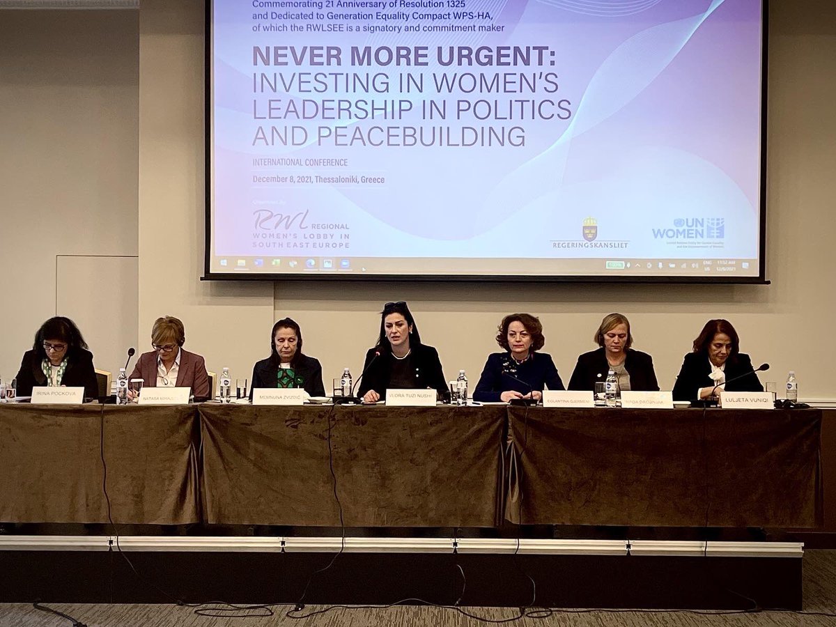 BokshiEgzona's tweet photo. The participation of #women in #peacebuilding isn’t a box-ticking exercise, it’s a fundamental human right, their exclusion undermines the success of the process. 

We need to create a legacy that will be an inspiration for present and future generations.

Big Shoutout to #RWLSEE https://t.co/190bY3wPSG