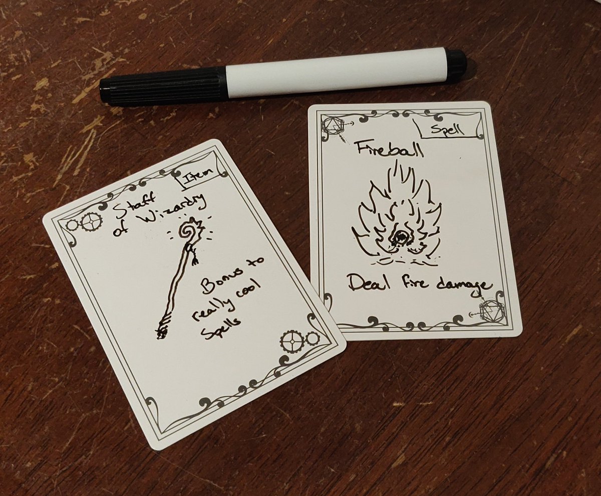 GuileAndDesign's tweet image. This week at #PAX you can find Dragon Spellbooks as well as these magnificent dry-erase cards at the @Card_Titan /@Top_Deck_Games booth! These limited edition cards won&apos;t last long, and aren&apos;t available online. Better cast Haste and get there quick!