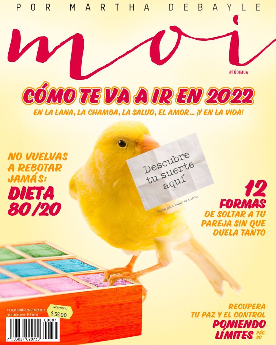 revistamoi's tweet photo. Este mes en #revistamoi…
Cómo te va a ir en 2022 🤩 @O_Soto nos dice qué energías vienen y lo que te depara el año que entra. Además, adopta la dieta del 80/20 para que no vuelvas a rebotar. #moiinvierno una edición para cerrar y empezar el año… ¡CON TODO! https://t.co/6jPSn56x4l