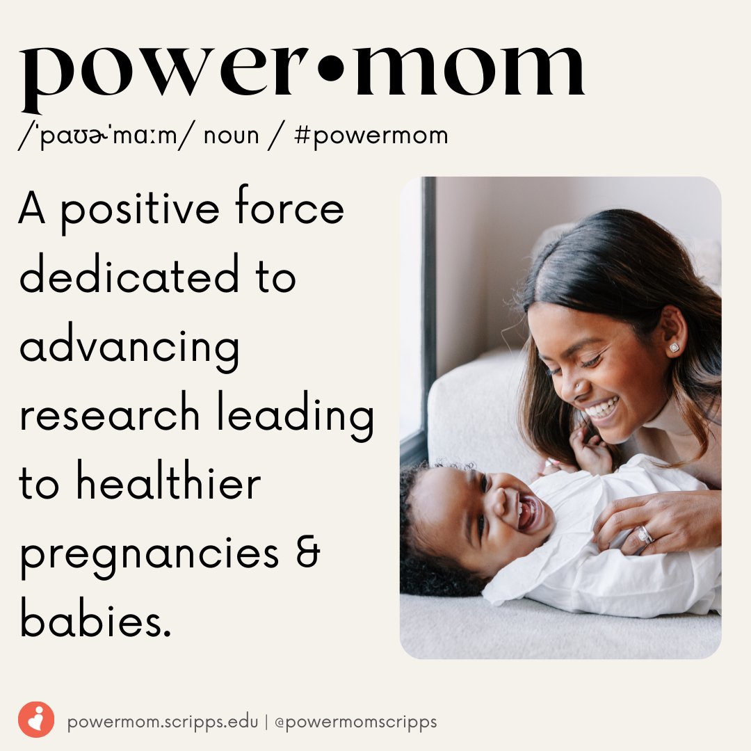 We are joining the @powermomscripps community to help reduce #maternalhealthdisparities and learn more about what leads to #healthypregnancies for every pregnant person. scripps.edu/news-and-event…