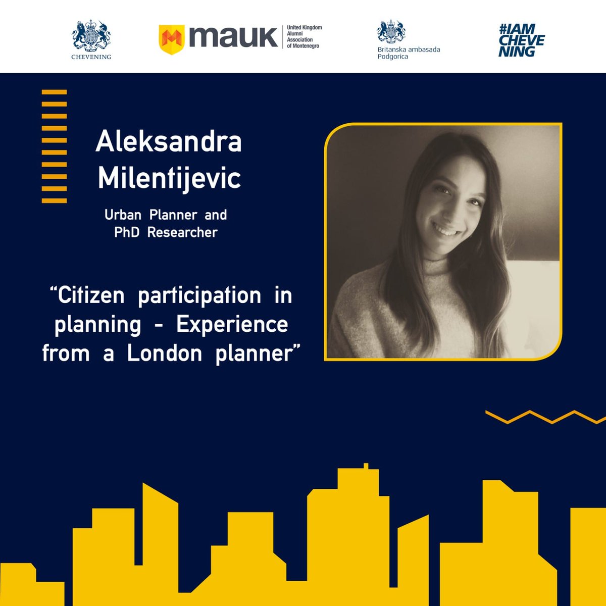 nvoMAUK's tweet photo. Sa preko 5 godina iskustva u profesionalnom planiranju, odnosno procesima izrade i implementacije planova u lokalnoj upravi u Londonu, naš gost na četvrtom #InnovationForum biće upravo Aleksandra Milentijević. O iskustvu londonskog urbaniste čućemo više 16. decembra u hotelu Cue. https://t.co/pFB1vqs9jT