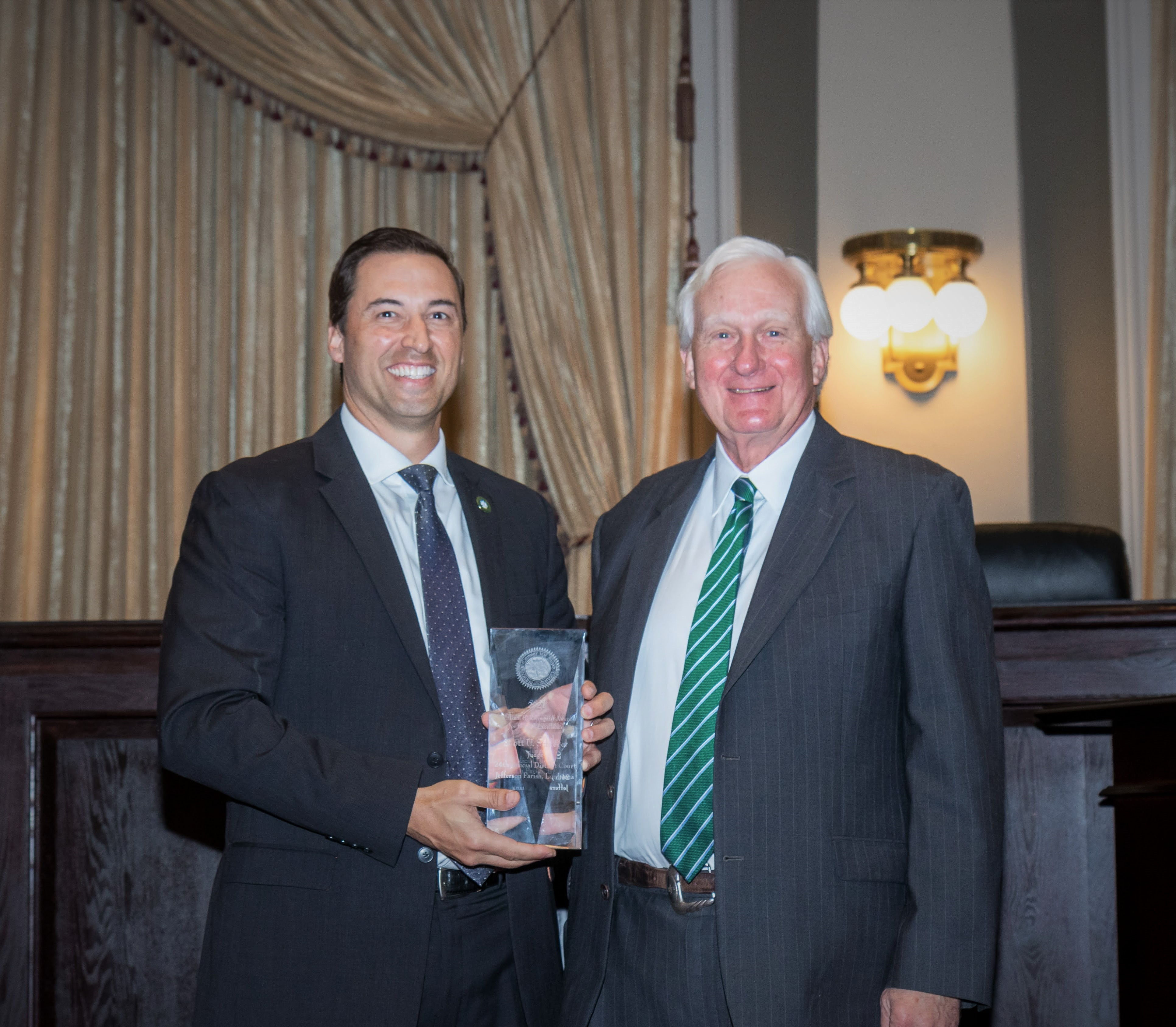 LOUISIANA SUPREME COURT CHIEF JUSTICE JOHN L. WEIMER HOSTS