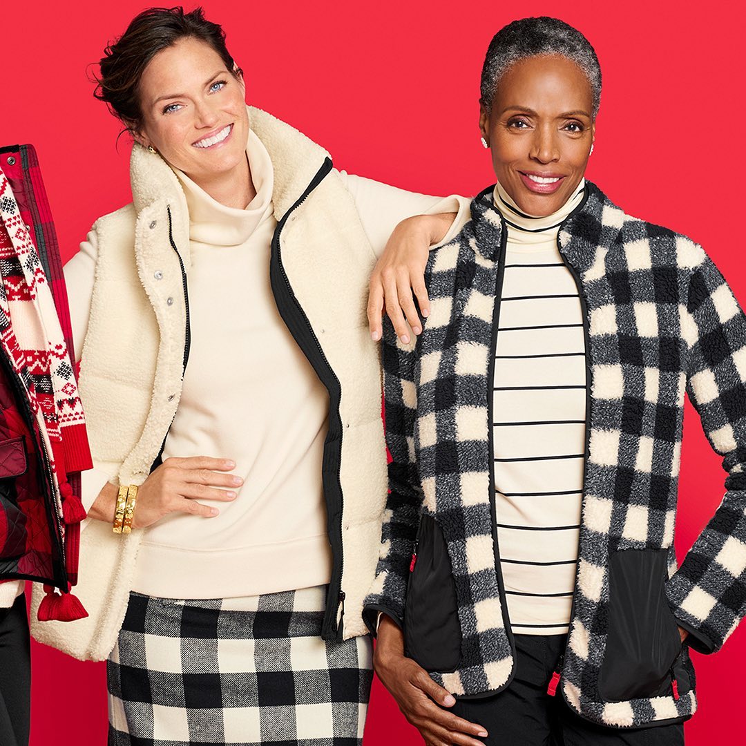 Make a list, check it twice. In bold buffalo checks that always make the nice list. Shop now: cur.lt/hhnrzxrtb #mytalbots #holidaystyle #outfitinspo #modernclassicstyle