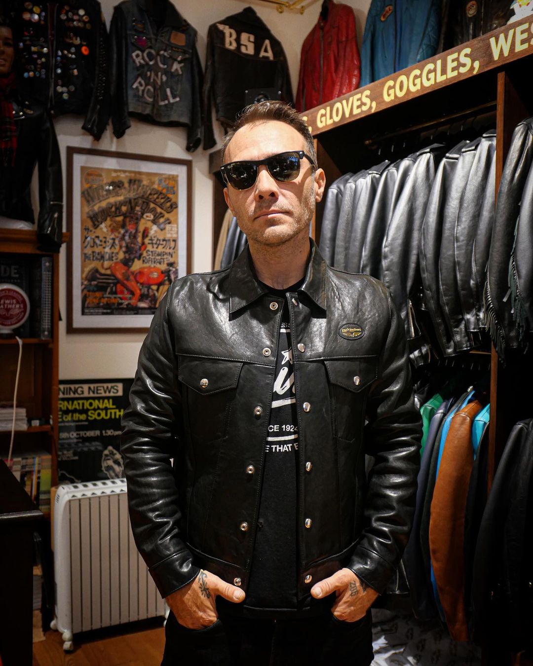 Lewis leathers top western jacket