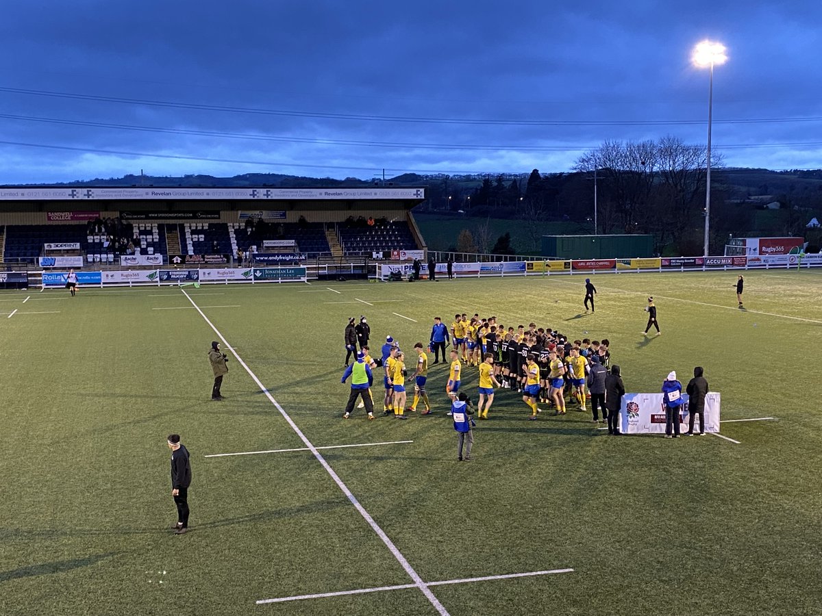 RFU Competitions (@rfucomps) on Twitter photo FT in the 5th place play off
1 point game!
Congratulations to both teams on an epic game, and safe travels home to opposite ends of England!
Truro & Penwith College 28 - 29 Gosforth Academy
<a href="/TCSportsAcademy/">TruroCollegeSports</a> <a href="/FalconsAASE/">Falcons ACE</a>
#ACEfinals FT in the 5th place play off
1 point game!
Congratulations to both teams on an epic game, and safe travels home to opposite ends of England!
Truro & Penwith College 28 - 29 Gosforth Academy
<a href="/TCSportsAcademy/">TruroCollegeSports</a> <a href="/FalconsAASE/">Falcons ACE</a>
#ACEfinals