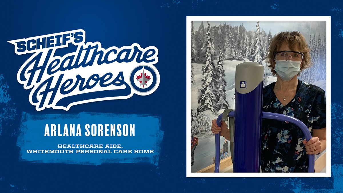 Scheif’s latest Healthcare Hero is Arlana Sorenson, Healthcare Aide at Whitemouth Personal Care Home. Arlana sacrificed much to care for the residents and has made their comfort a priority throughout the pandemic.

READ: wpgjets.co/3y4GDeZ
<a href="/markscheifele55/">mark scheifele</a> | <a href="/SharedHealthMB/">Shared Health</a>