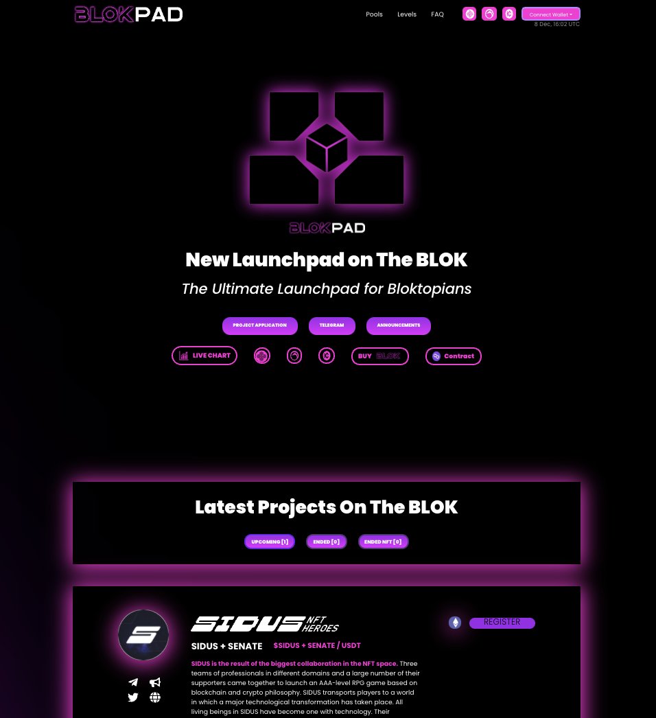 bloktopia's tweet photo. @OfficialBLOKPAD IDO Platform is nearly ready to Launch with our first project @galaxy_sidus get your $BLOK tokens ready to stake on BLOKPAD to secure your allocation in #Sidus 
Check our medium article for Tiers
https://t.co/Tv2G6DVAVm 

#Bloktopia #BLOKArmy #Launchpad #IDO https://t.co/I69b1VtD56