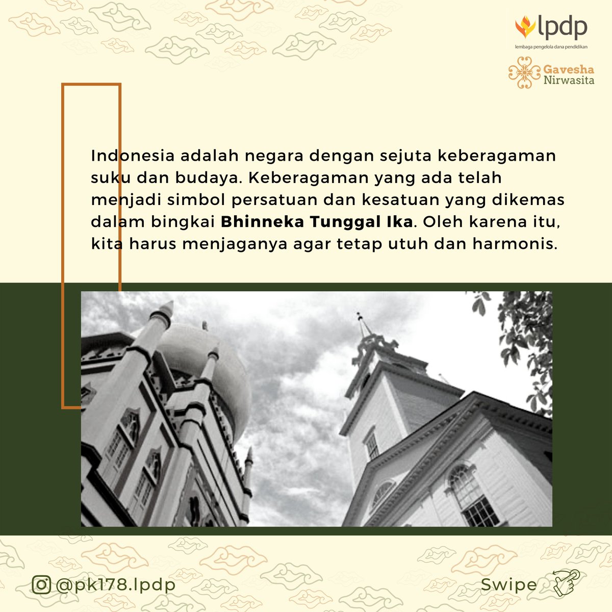 erlityas's tweet photo. Perbedaan adalah suatu keniscayaan bahkan termasuk dengan saudara kandung sendiri. Namun walau berbeda-beda, semua manusia pada hakikatnya adalah sama, sama-sama makhluk yang paling mulia, ciptaan Tuhan Yang Maha Esa. 

@LPDP_RI https://t.co/IOuhF8EUnv