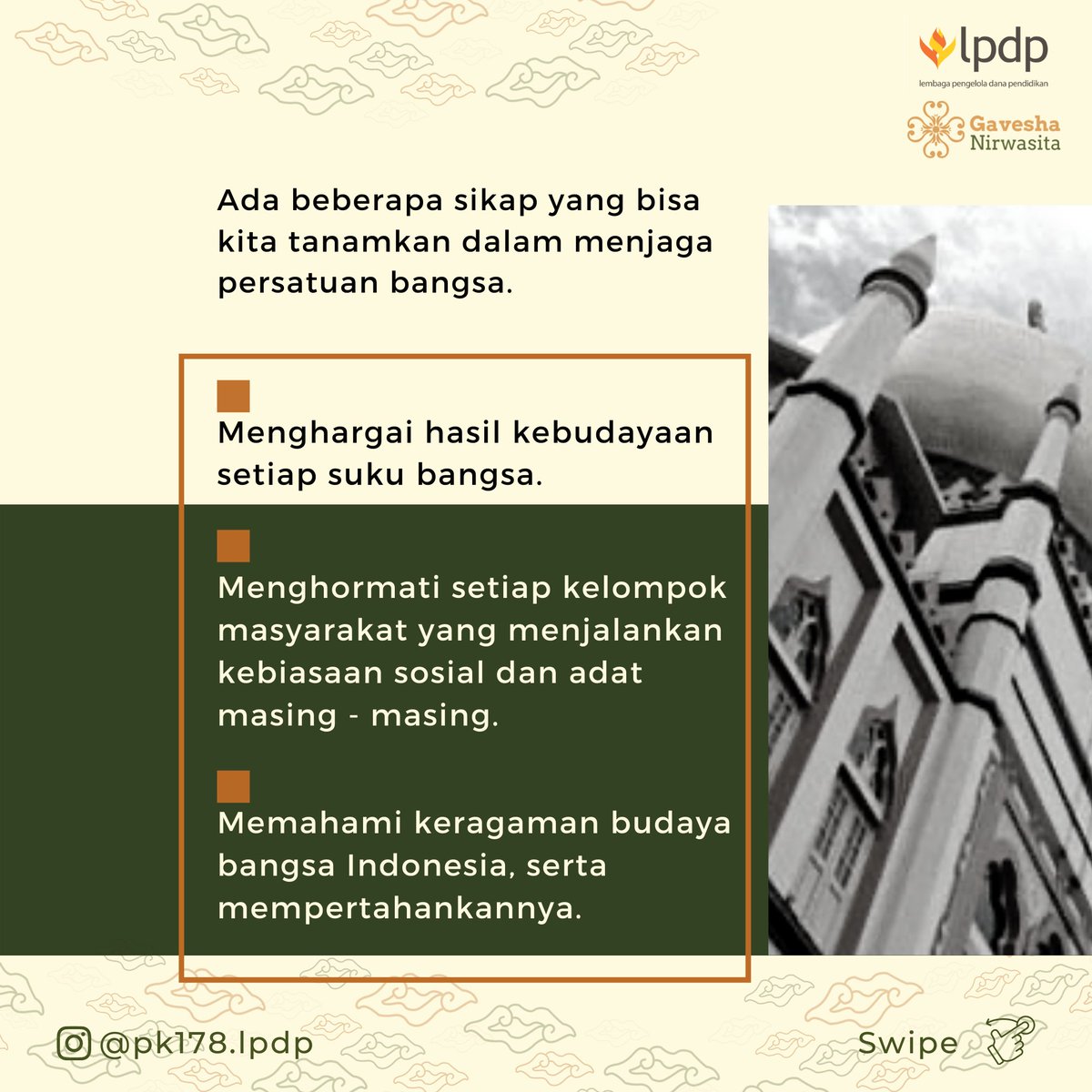 erlityas's tweet photo. Perbedaan adalah suatu keniscayaan bahkan termasuk dengan saudara kandung sendiri. Namun walau berbeda-beda, semua manusia pada hakikatnya adalah sama, sama-sama makhluk yang paling mulia, ciptaan Tuhan Yang Maha Esa. 

@LPDP_RI https://t.co/IOuhF8EUnv