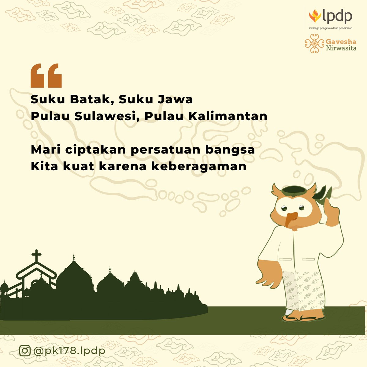 erlityas's tweet photo. Perbedaan adalah suatu keniscayaan bahkan termasuk dengan saudara kandung sendiri. Namun walau berbeda-beda, semua manusia pada hakikatnya adalah sama, sama-sama makhluk yang paling mulia, ciptaan Tuhan Yang Maha Esa. 

@LPDP_RI https://t.co/IOuhF8EUnv