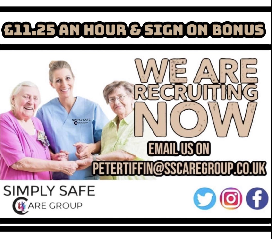 care_simply's tweet photo. 🔶POSITIONS AVAILABLE NOW🔸

💰£11.25 AN HOUR 
🗺 SWANSEA, LLANELLI &amp; CARMARTHENSHIRE 
⏱FLEXIBLE WORKING HOURS 
💷 SIGN ON BONUS (TERMS &amp; CONDITIONS)
👩💻FULL TRAINING 
👩🏻🎓PAID WHILST TRAINING 
💷REALLY COMPETITIVE RATES OF PAY
🚗DRIVERS &amp; NON DRIVERS WANTED

📞CONTACT US TODAY https://t.co/KMWui2gLY8