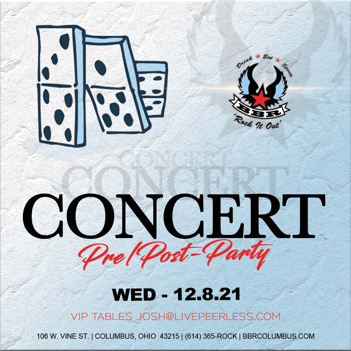 Tonight join us pre #Genesis concert. Best food and drinks in the district #Columbus