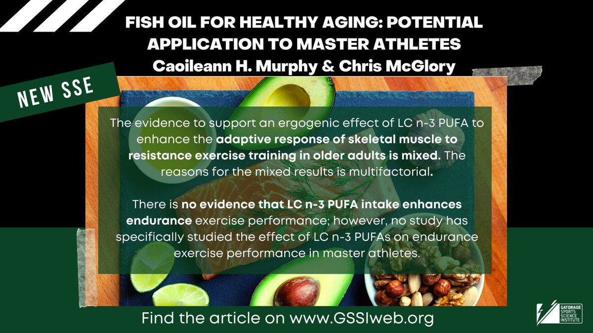 Learn more about fish oil for heathy aging and the application to master athletes in this new #GSSI SSE by <a href="/caoileannmurphy/">Caoileann Murphy</a> &amp; Dr. Chris McGlory bit.ly/3dzhn6V