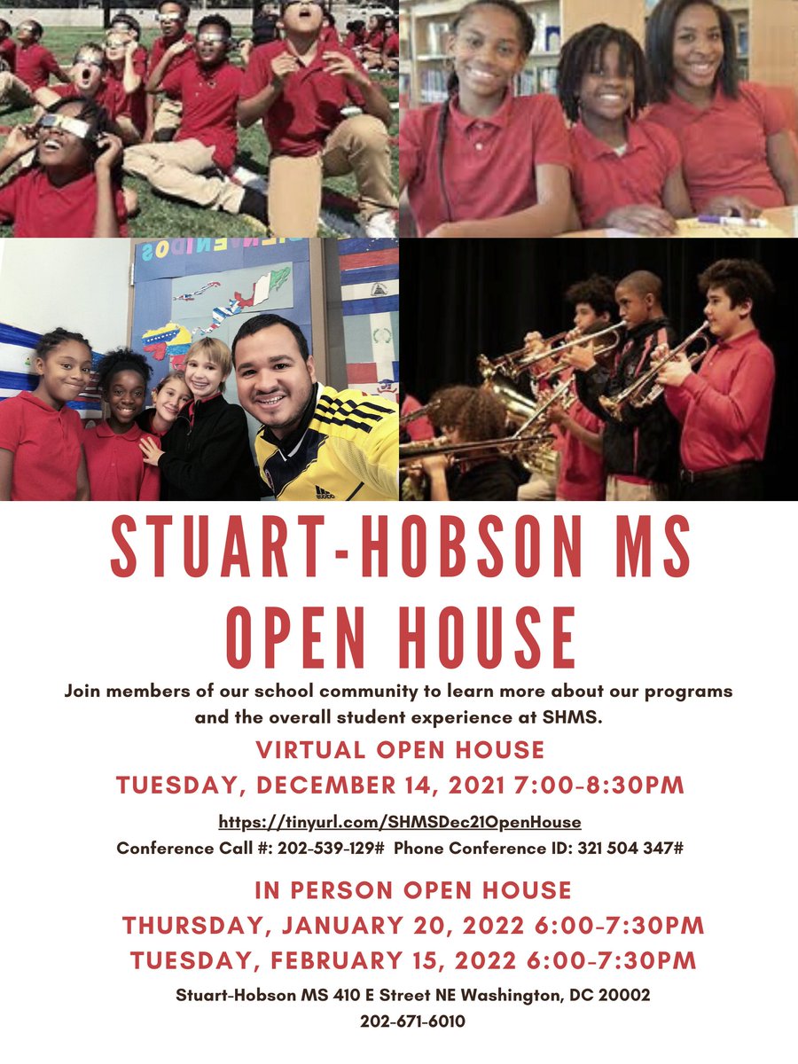SHMS is hosting our first open house for this school year. VIRTUAL on Tuesday, December 14th 7-8:30pm