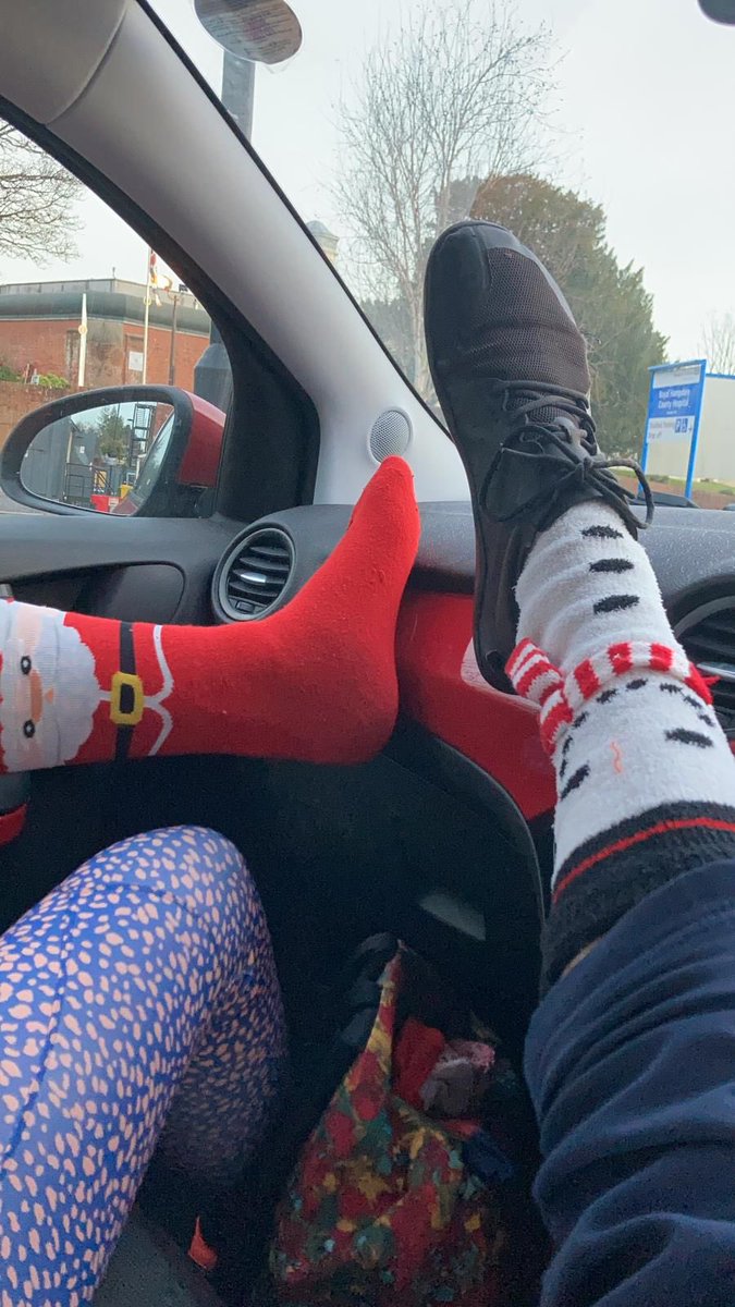 HHFT_Therapies's tweet photo. Christmas sock competition today in the RHCH Acute Team to get in the Christmas spirit!! Thanks to those remote entries too! We love the chance to win a prize here 🎁🧦🎄🎅🏼@HHFT_Therapies @HHFTnhs #HHFTTherapyTeam #Xmassockcompetition #getyoursockson https://t.co/dT2wfScCR4