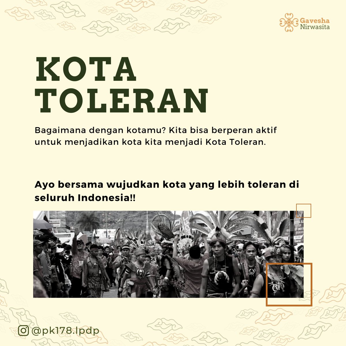 erlityas's tweet photo. Apresiasi setinggi-setingginya kepada kota Salatiga, Singkawang dan Manado yang pada tahun 2020 dinobatkan sebagai tiga kota paling toleran di Indonesia.

Yukk berlomba-lomba membawa kota tempat tinggal kita menjadi kota paling toleran se-Indonesia bahkan sedunia! 🙌
@LPDP_RI https://t.co/tshucXt1GY