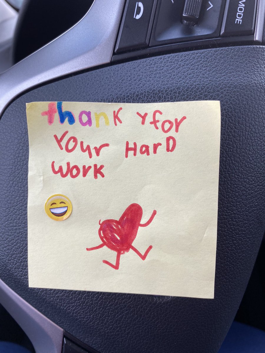When you go out for lunch and see this  on your car ♥️! Such a happy teacher today. @HorizonElement2