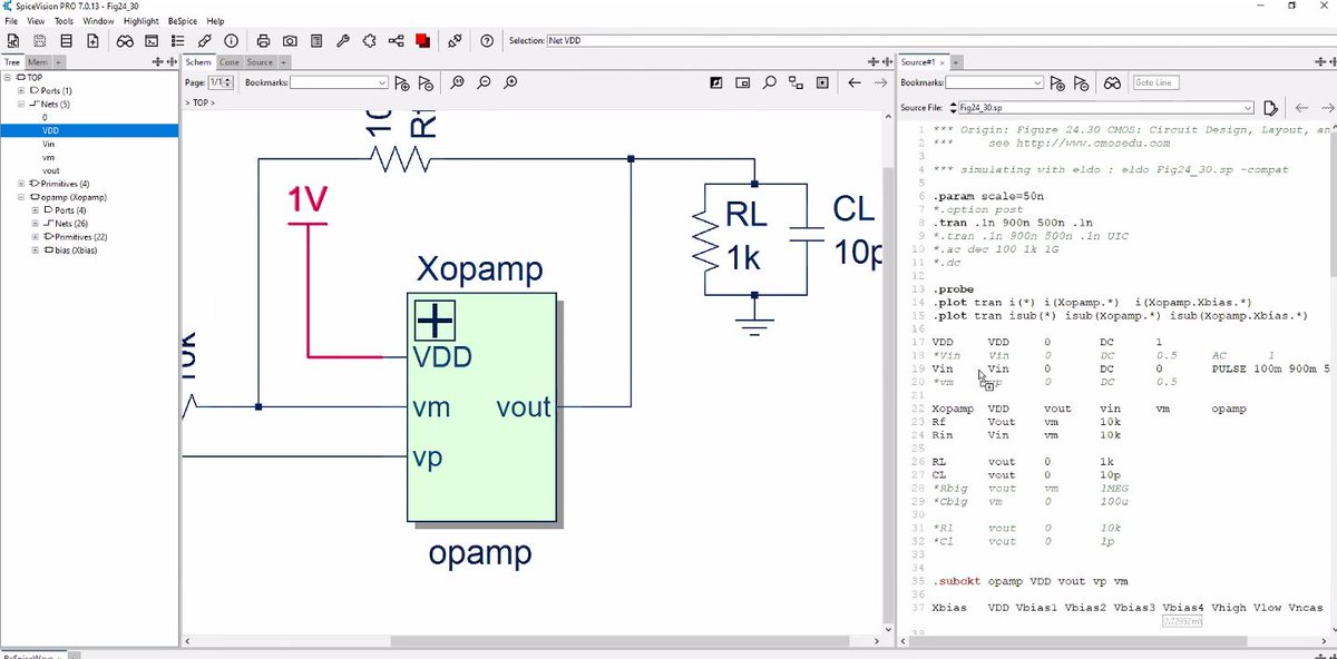 edadirect's tweet photo. How can you easily work with a #SPICE file that generates a display with 100s of 1000s of transistors but also have a high magnification display to see modules all over a design and much more? See the solution https://t.co/xig4gtlAGk
#netlisttoschematic #spicevisionpro https://t.co/0JKzwefhZ0