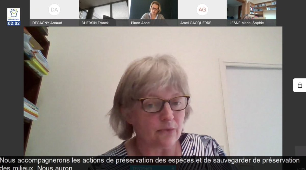 Véronique Teintenier, Vice-Présidente, présente en séance plénière les orientations du budget régional dédié à la biodiversité. #DirectHDF