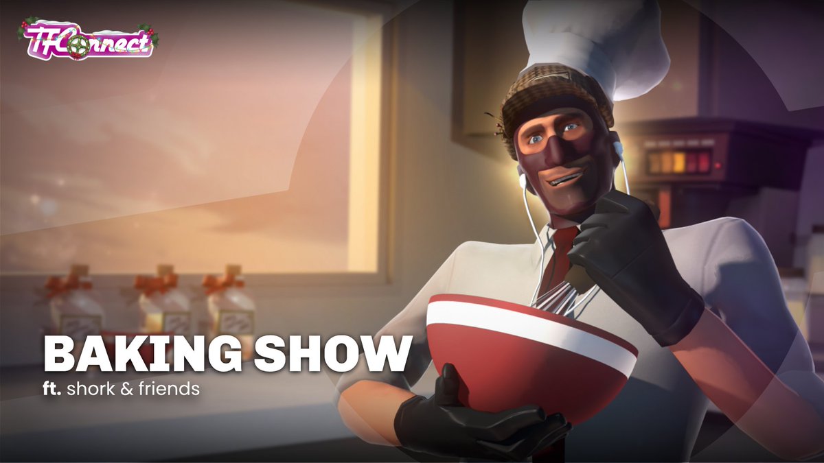 Get in the holiday mood alongside shork when he will be baking viewer customized gingerbread cookies live on TFConnect 2021! Dec 11th - 12th