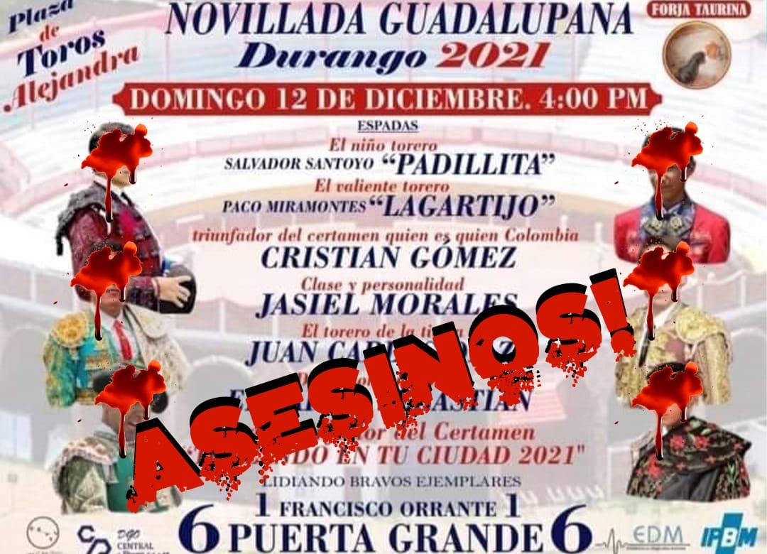 Antitaurinos Durango (@antitaurinosdgo) on Twitter photo 