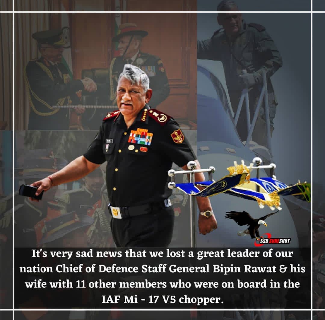 AdvKarishmaSoni's tweet photo. MY DEEPEST CONDOLENCES TO CDS BIPIN RAWAT, THE MAN WHO SPOKES BLUNTLY ON STONE PELLETS OF J&amp;K AND ON WOMEN'S COMBAT ROLE IN DEFENCE. SALUTE TO THE MAN WHO COINED THE TERM"TWO AND HALF FRONT WAR"
🕉 शान्ति ��💐😑 https://t.co/wcoT8x0zZt
