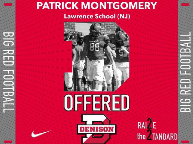 After a great talk with <a href="/coachhatem/">Jack Hatem</a> I’m blessed to receive an offer from Denison University! <a href="/CoachPoeWins/">Napoleon Sykes Jr.</a> <a href="/LvilleBigRedFB/">Lawrenceville Football</a>