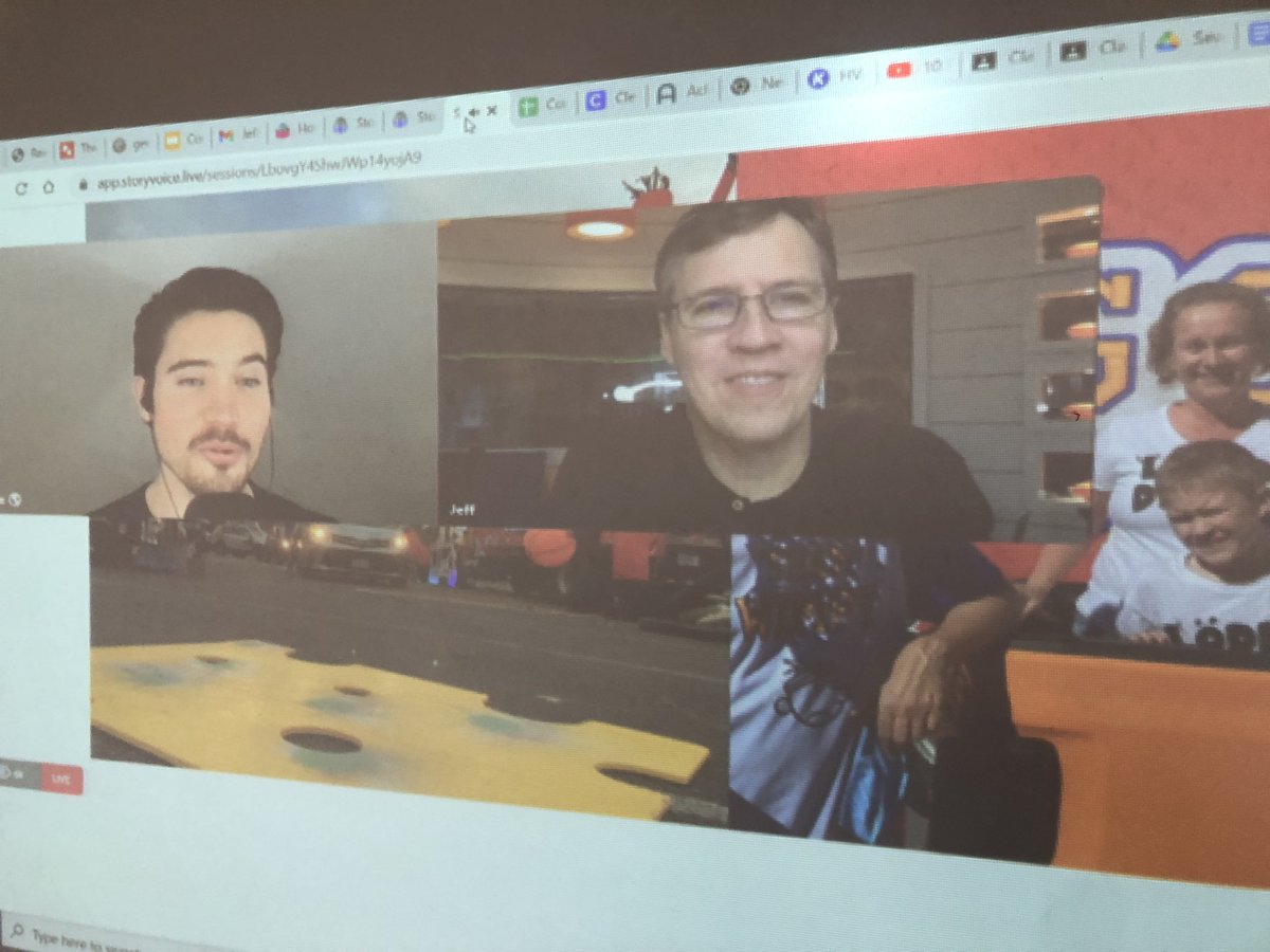 MsFaheyRoom30's tweet photo. Live with Jeff Kinney via Storyvoice! He’s reading aloud the start of his latest book to students.
@storyvoicelive @definocentral #finsupDC https://t.co/qJoVHr3tPb