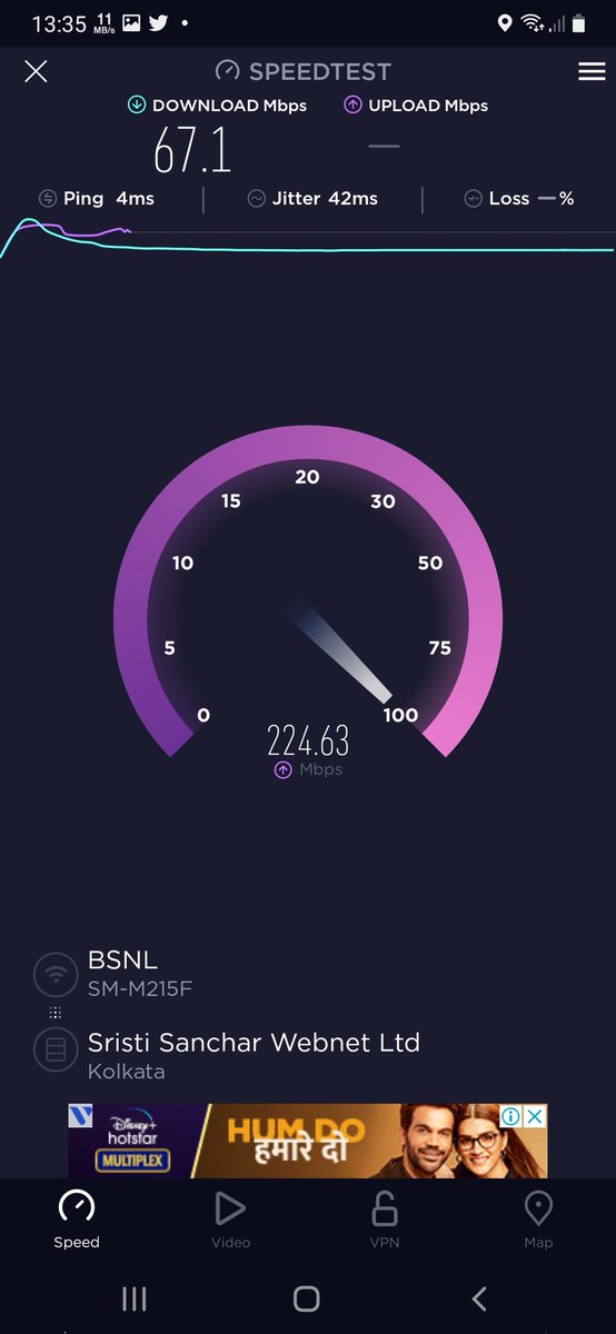 NathSoumyaditya's tweet photo. After waiting for a long time,finally BSNL FTTH has been installed in my house speed is superb.The workers are skilful and dutiful but if BSNL does its advertisement a little more well at local level,then it may be higher in market shares.@AshwiniVaishnaw @CMDBSNL @BSNLCorporate https://t.co/usYIu0UL1e